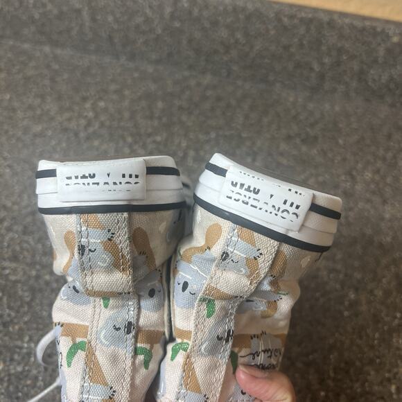 Converse All Star Little Kids 2 Multi Color High Top Lace Up Sneaker Koala Bears - Picture 8 of 12